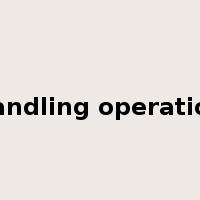 handling operation是什么意思