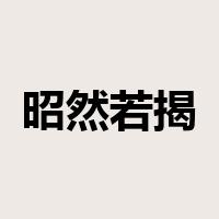 昭然若揭是什么意思