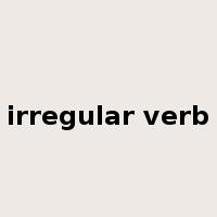 irregular verb是什么意思