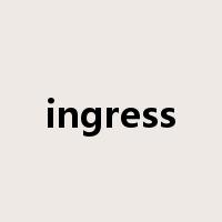ingress是什么意思