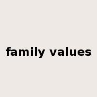 family values是什么意思