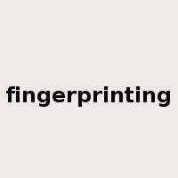 fingerprinting是什么意思