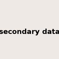secondary data是什么意思