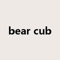 bear cub是什么意思