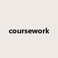coursework是什么意思