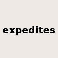 expedites是什么意思