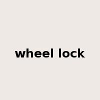 wheel lock是什么意思