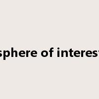 sphere of interest是什么意思