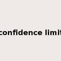 confidence limit是什么意思