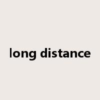long distance是什么意思