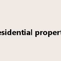 residential property是什么意思