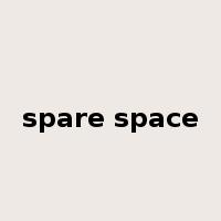 spare space是什么意思