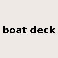 boat deck是什么意思