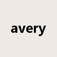 avery是什么意思