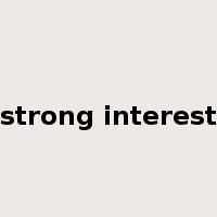 strong interest是什么意思