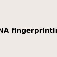 DNA fingerprinting是什么意思