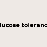 glucose tolerance是什么意思
