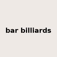 bar billiards是什么意思