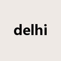 delhi是什么意思