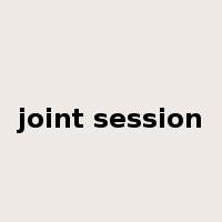 joint session是什么意思