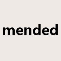 mended是什么意思