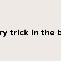 every trick in the book是什么意思