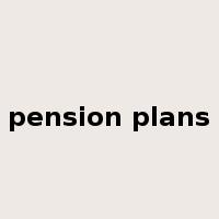 pension plans是什么意思