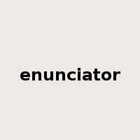 enunciator是什么意思