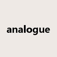 analogue是什么意思