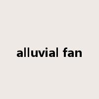 alluvial fan是什么意思