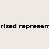 authorized representative是什么意思