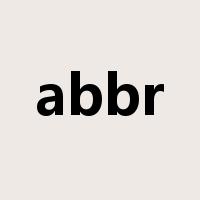 abbr是什么意思