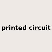 printed circuit是什么意思