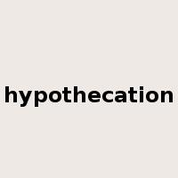 hypothecation是什么意思