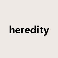 heredity是什么意思