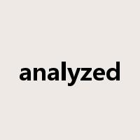 analyzed是什么意思