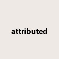 attributed是什么意思
