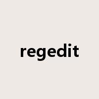regedit是什么意思