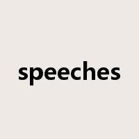 speeches是什么意思