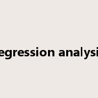 regression analysis是什么意思