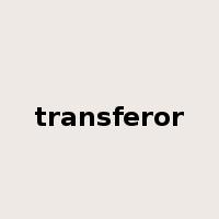 transferor是什么意思