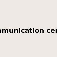 communication center是什么意思