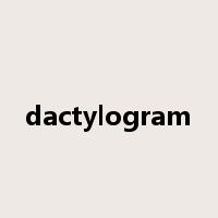 dactylogram是什么意思