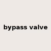 bypass valve是什么意思