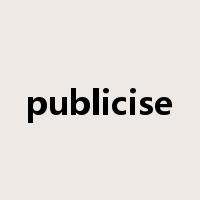 publicise是什么意思