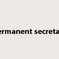 permanent secretary是什么意思