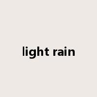 light rain是什么意思