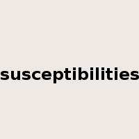 susceptibilities是什么意思