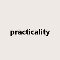 practicality是什么意思