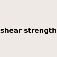 shear strength是什么意思